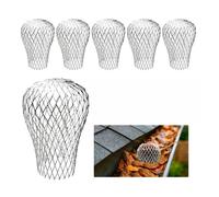 Crapaudine de Gouttière,6 Pièces Filtre Gouttiere,Grille Gouttiere Anti Feuilles,Protege Gouttiere,Protection Gouttiere Anti Feuille