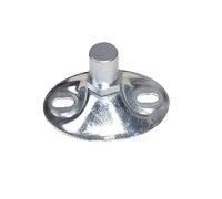 Crapaudine pivot acier zingué 90x70mm hauteur 55mm