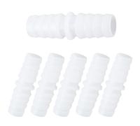 craspire 1 Boîte 6 pièces Raccords en Plastique pour Tuyau à barbelure Raccord de Tuyau barbelé 5/16 x 5/16 Pouce Raccordeur Blanc Joint Adaptateur Union Réducteur de Tuyau Connecteurs de Tubulure