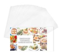 craspire 100 Pièces Housse de Protection de Carte de Recette 4x6 Pouces Housse de Carte d'Index Protection Transparente Imperméable Couverture Réutilisable en Plastique Sac de Protection de Pages