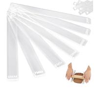 craspire 14 Guide de Rouleau à Pâtisserie en Acrylique pour Mesurer L'Épaisseur des Bandes de Pâte Bâtons Rectangulaires Règle Plate Rouleaux à Pâtisserie en Argile Guide avec Film Protecteur