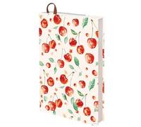 craspire Cherry Book Covers Réutilisable Jumbo Cover Protector 8.27x5.83 inch Fruit Book Sleeve Lavable Imperméable à l’Eau Couverture A5 Tissu Book Lovers Lecteurs pour Journal Couverture Souple