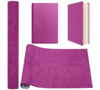 CRASPIRE Couverture de Livre en Tissu Violet de 51 x 11.8 pouce avec Support en Papier et Surface en Tissu Suédé pour Reliure de Livres Fournitures de Reliure Scrapbooking Protection D'Album Bricolage