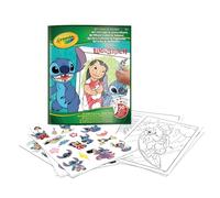 Crayola, Album de coloriage avec Autocollants Lilo& Stitch, 32 pages et 4 feuilles d'autocollants incluses, 04-0900G