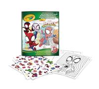 Crayola, Album de coloriage avec Autocollants Spidey, 32 pages | 32 pages, 4 feuilles d'autocollants, Album à colorier avec autocollants spidey, Au-delà de la couleur, Divertissement créatif