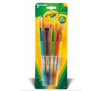 Crayola coffret pinceaux gouache enfant - Lot de 5