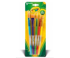 Crayola coffret pinceaux gouache enfant - Lot de 5