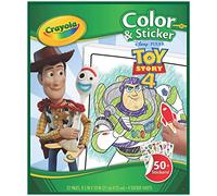 CRAYOLA Livre de coloriage et d'autocollants Toy Story 4 avec Autocollants
