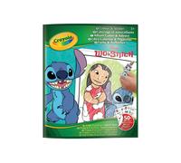Crayola - Livre de Coloriage et Stickers Disney Lilo et Stitch (32 pages + 4 planches d'autocollants) - Album en Espagnol - Réf. 04-0900