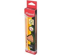 Maped Crayon à papier BLACK'PEPS avec embout gomme mine HB