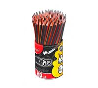 Maped Crayon BLACK'PEPS avec gomme, pot de 72