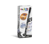 Crayon Carioca Oops Noir 0,7 mm (12 Unités)