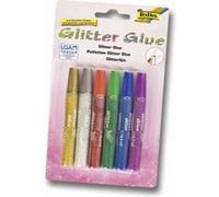 CRAYON-COLLE GLITTER GLUE 9,5ML ASSORTI VE=6 UNITÉS G