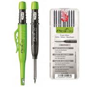 Crayon de chantier - PICA - PICA-DRY 30403 - Protection poussière & humidité - POWER LOCK - Étui + 10 mines 2B