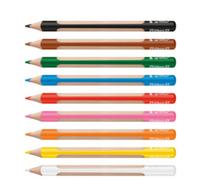 Crayon de couleur triangulaire griffix, étui de 12