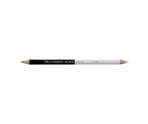 Crayon de marquage - LYRA GERMANY - Cellugraph L1940204 - double embout noir/blanc - encre permanente - ergonomique anti-roulement