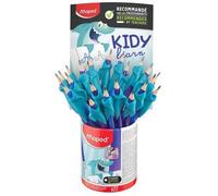 Crayon de papier, avec gomme & guide-doigt, pot de 22