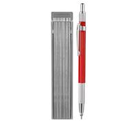 Crayon De Soudeur - Marqueur Métallique Portable, Outil De Charpentier Mécanique, Stylo À Dessin Rechargeable Compact | Recharges Argentées De 2,0 Mm Avec Affûteur Intégré Pour La Fabrication D'acier,