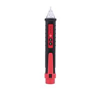 Crayon de test électrique de détecteur de tension de haute précision 48 1000V 12 1000V stylo testeur de tension ca avec capteur NCV et lumière LED pour l'entretien électrique (Noire)