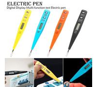 Crayon De Test Numérique Multifonction Ac Dc 12-220 V Multi-Capteur Électrique Lcd Affichage Détecteur De Tension Stylo De Test Couleur Aléatoire