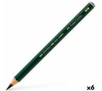 Crayon Faber-Castell 9000 Jumbo Noir 8B (6 Pièces)