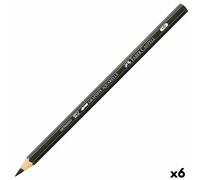Crayon Faber-Castell Graphite Aquarelle Aquarelle Noir Hexagonal HB (6 Unités)