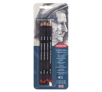 Crayon Fusain Derwent Charcoal 4 Pièces