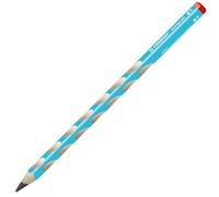 Crayon graphite ergonomique - STABILO EASYgraph - 1 crayon à papier HB - droitier - bleu clair