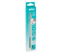 Crayon Graphite - Hb - Bleu Ciel - Mine Infinie - Ne Se Taille Pas - Facile À Effacer - Apli