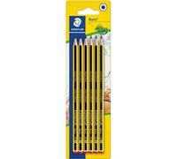Crayon graphite - HB - Lot de 6 - Idéal pour l'écriture, dessin, école, bureau - Staedtler Noris