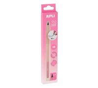 Crayon graphite - HB - Rose - Mine infinie - Ne se taille pas - Facile à effacer - Apli