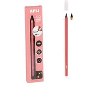 Crayon graphite - mine Apli - 19803 - Crayon infini avec corps rose, crayon éternel sans encre avec mine de recharge