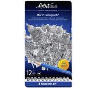 Crayon Mars Lumograph, étui métallique de 24