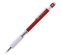 Crayon mécanique, pointe de 0,5 mm, entièrement métallique, en aluminium/laiton, couleur rouge