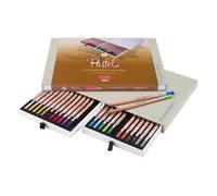 BRUYNZEEL Crayons pastels Design – Set de 24 – professionnels