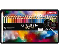 Crayon pastel - STABILO CarbOthello - étui métal de 60 - avec 60 couleurs différentes