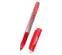 Crayon rouge, pointe de 0,7 mm, effaçable, idéal pour l'apprentissage de l'écriture et pour un usage de bureau