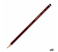 Staedtler, Crayon graphite de haute qualité pour l'écriture, mine H, le dessin et les croquis, Lot de 12 crayons, 110