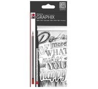 Crayon de papier 'GRAPHIX', étui de 12 en carton,