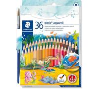 Staedtler 14410nd36 Pack De 36 Crayons De Couleur Aquarellable Couleurs Assorties + Pinceau Ps2