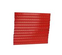 Crayons de Charpentier Octogonaux avec Kit Taille-crayon | Idéal pour le travail du bois, comprend un taille-crayon et un support réglable