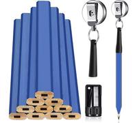Crayons De Construction Avec Porte-Crayon Rétractable Et Taille-Crayon, 24 Pièces, Pour Travaux Mécaniques De Construction