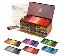 Crayons de couleur à base d'huile pour adultes, 300 couleurs, qualité professionnelle, mine de 4 mm, avec taille-crayon et boîte de rangement