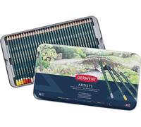 Crayons de couleur DERWENT Artists, 36pcs dans une boîte en métal
