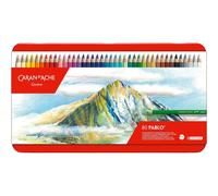 Crayons de couleur - Mine tendre - Caran d'Ache - Pablo - Boîte 80 couleurs