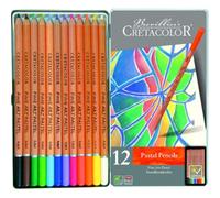 Crayons De Couleur Pastel - Boîte Métal - 12 Couleurs - Cretacolor - Pastel Pencils
