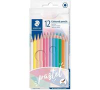 Staedtler 146 C12 PAST Crayons de Couleur pastel, Étui en Carton avec 12 Crayons assortis, 146 C12 PA