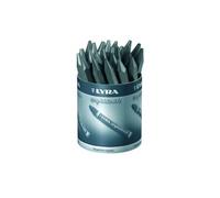 Crayons de graphite, dureté 6B, non solubles Assortis/non soluble dans l'eau set of 24 coloris assortis