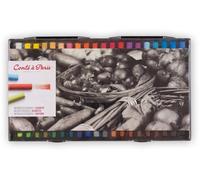 Crayons de pastel tendres, coffret de 40, diamètre 10 mm et 65 mm, couleurs variées