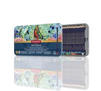 Crayons Derwent Inktense, Set de 36 Crayons de Couleur Aquarellables Permanents. Soluble à L'eau, idéal pour le Dessin, le Coloriage et la Peinture sur Papier ou Tissu, Boîte Métal (2301842)